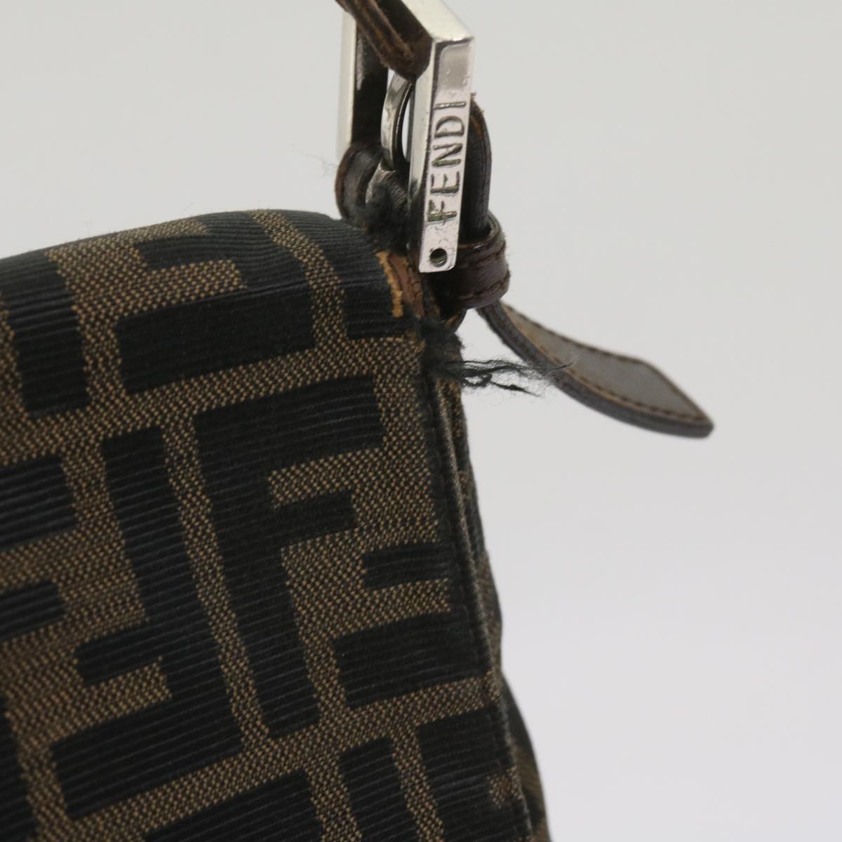FENDI Zucca Canvas Mamma Baguette Shoulder Bag Brown68315
