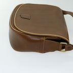 CELINE Shoulder Bag Leather Brown  68342