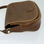 CELINE Shoulder Bag Leather Brown  68342