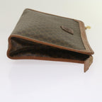 CELINE Macadam Canvas Clutch Bag PVC 4Set Brown Black  68347