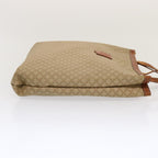 CELINE Macadam Canvas Tote Bag PVC 2Set Beige Brown  68348