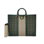 Gucci Ophidia Large Leather and Nylon GG Jacquard Tote Bag 250507781181408