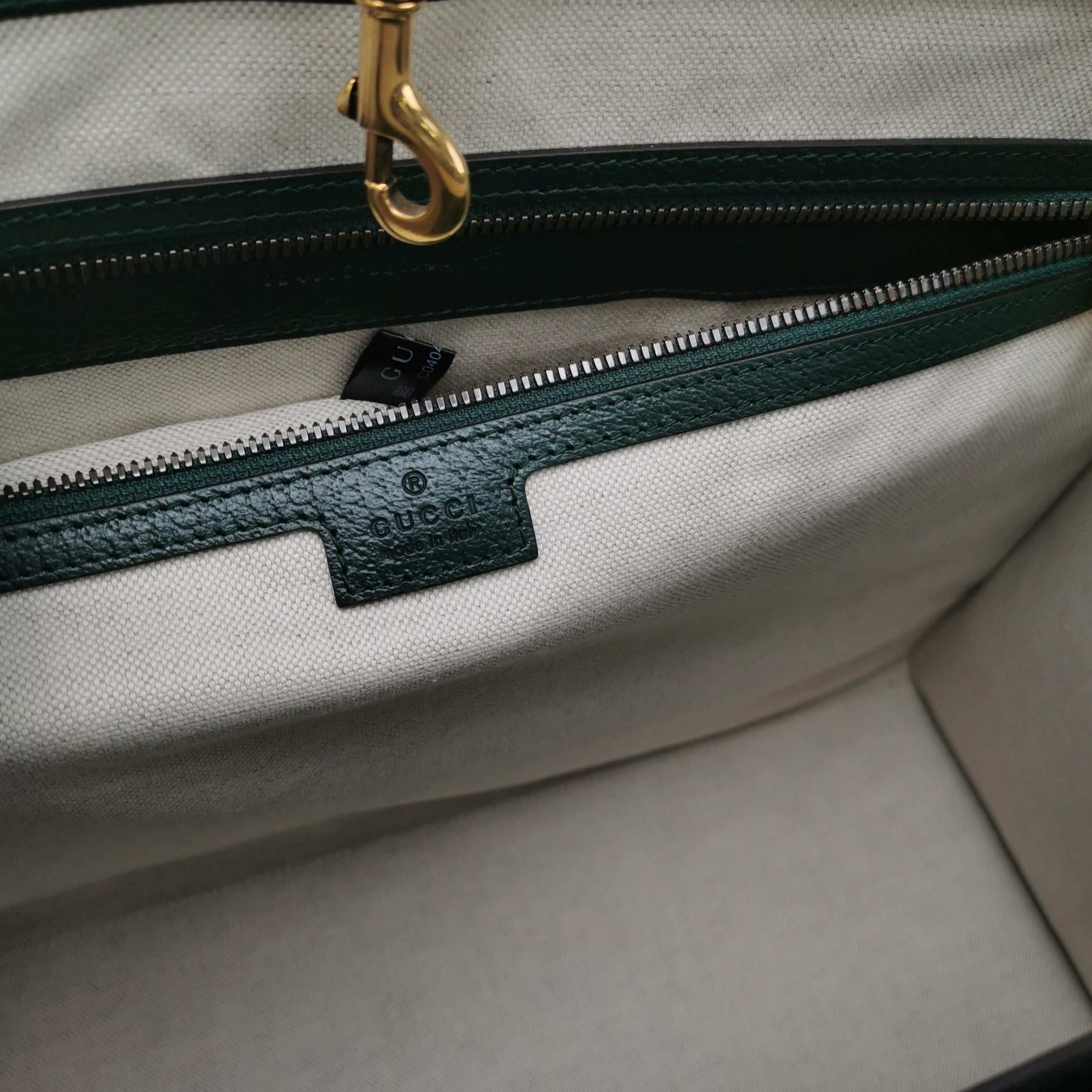 Gucci Ophidia Large Leather and Nylon GG Jacquard Tote Shoulder Bag 250507781181407