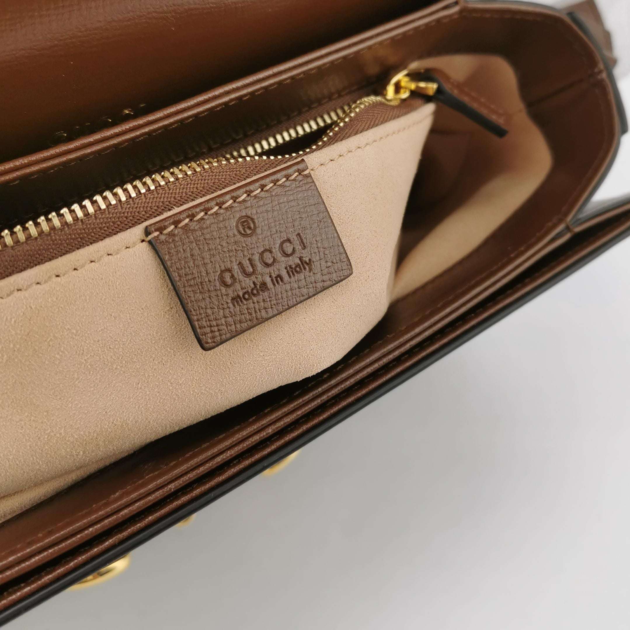 Gucci 1955 Small GG Canvas and Leather Shoulder Bag 250515781193296