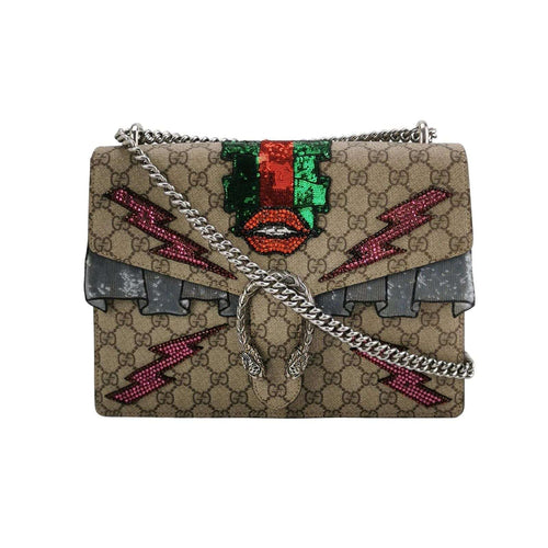 Gucci Dionysus Medium Double Tiger Head Buckle Sequins Flap Bag Crossbody Bag 23021478208734
