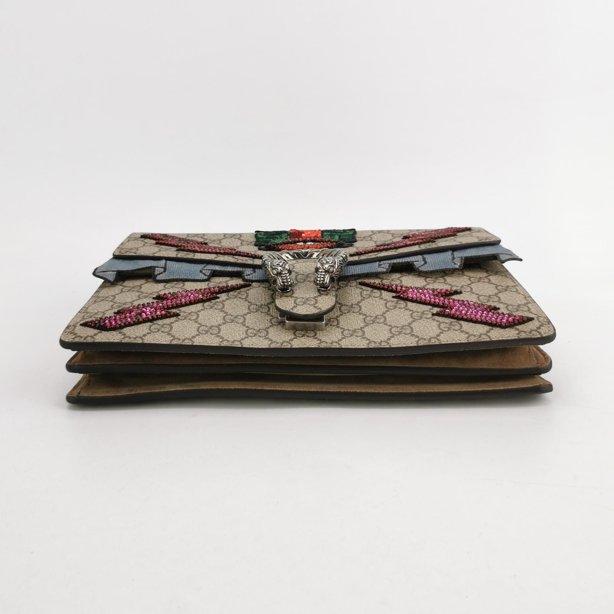 Gucci Dionysus Medium Double Tiger Head Buckle Sequins Flap Bag Crossbody Bag 23021478208734