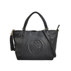 Gucci Soho Small Leather Solid GG Tote Crossbody Bag 250515781193215