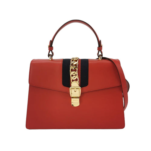 Gucci Sylvie Medium Leather and Canvas Crossbody Bag 250506781180315