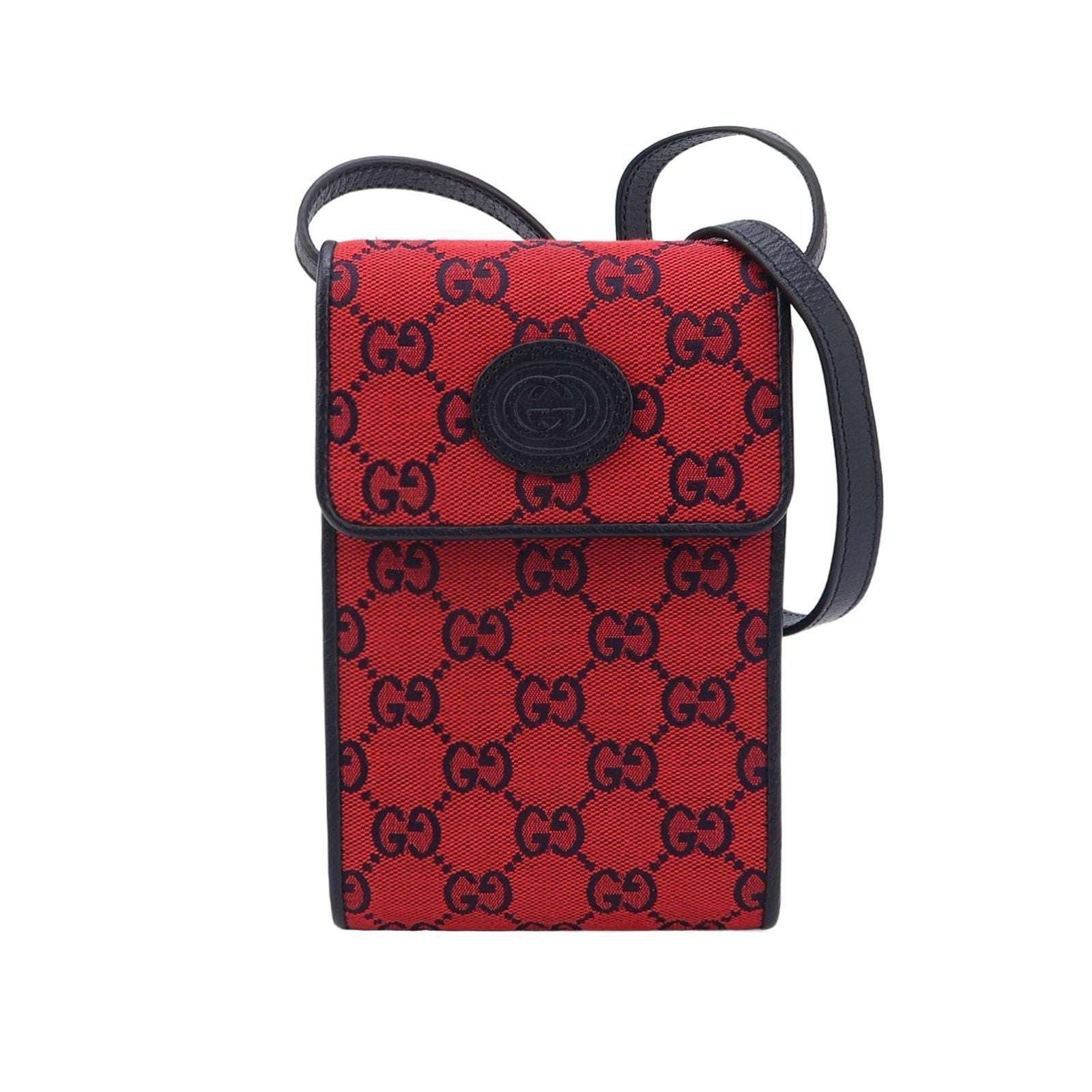 Gucci GG Multicolor Leather Canvas Crossbody Bag 250119781032152