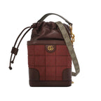 Gucci Quilted GG Logo Drawstring Crossbody Bag 047852700582