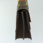 CELINE Macadam Canvas Hand Bag PVC Brown  68359