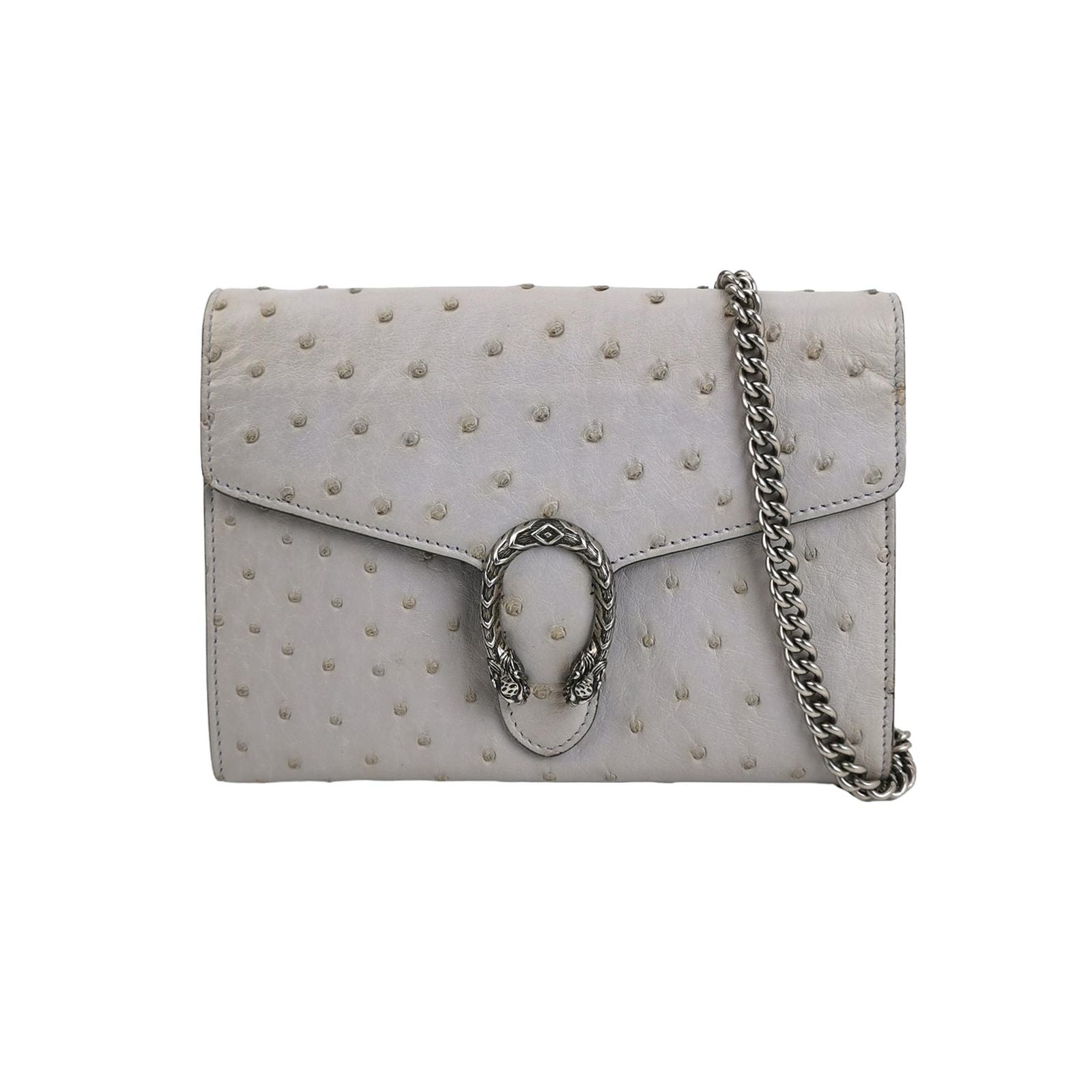 Gucci Dionysus Mini Ostrich Skin Double Tiger Head Buckle Crossbody Bag 250520781200752
