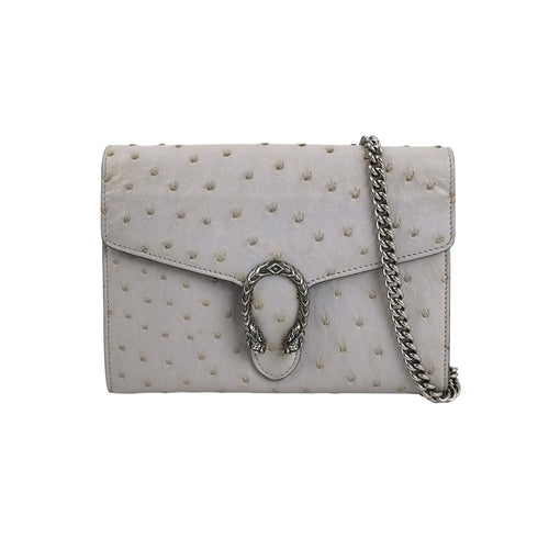 Gucci Dionysus Mini Ostrich Skin Double Tiger Head Buckle Crossbody Bag 250520781200752
