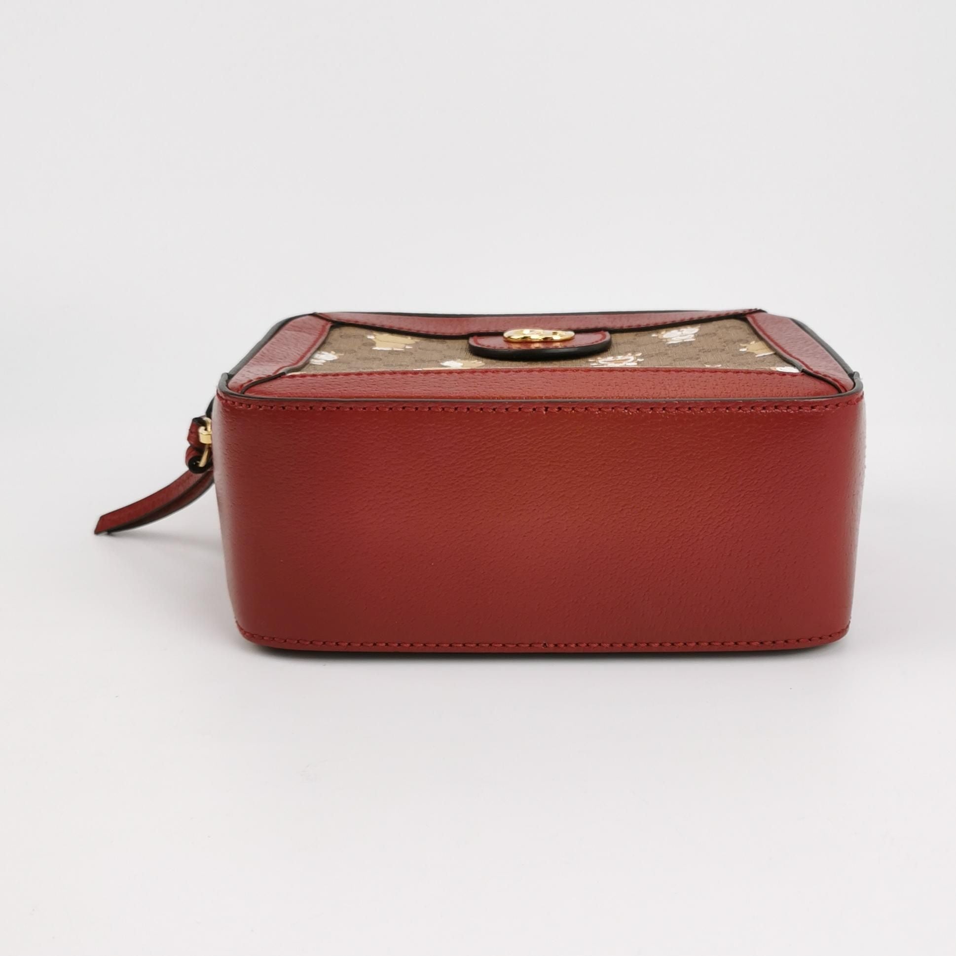 Gucci Doraemon Mini Leather GG Zip Crossbody Bag 250515781193027