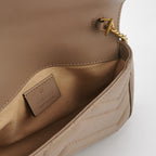 Gucci GG Marmont Mini Leather Quilted GG Matelassé Flap Bag 250516781194730