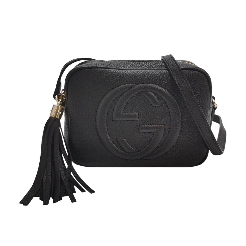 Gucci Soho Mini Leather Solid Pattern GG Camera Crossbody Bag 250515781194146