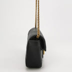 Gucci GG Marmont Mini Leather V-Pattern Quilted Double G Logo Flap Crossbody Bag 250514781192706