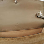 Gucci Dionysus Mini GG Supreme Suede Double Tiger Head Buckle Crossbody Bag 250524781206436
