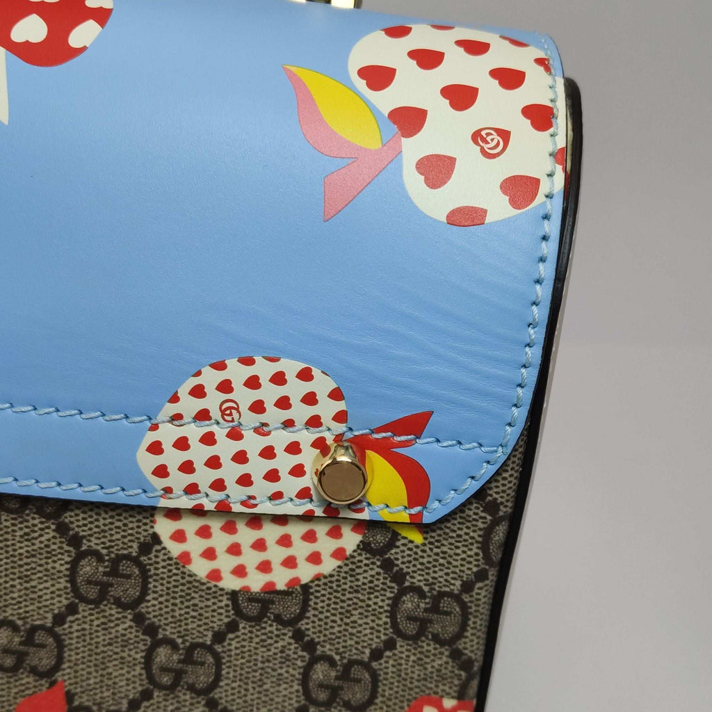 Gucci Padlock Small Leather Apple Pattern Monogram Lock Shoulder Bag 057852300518