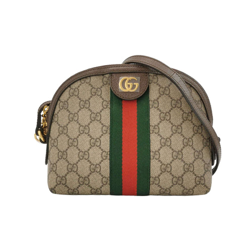 Gucci Ophidia Small Leather Canvas GG Crossbody Bag 250518781197741