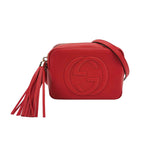 Gucci Soho Mini Leather Solid Tassel GG Crossbody Bag 250515781194151