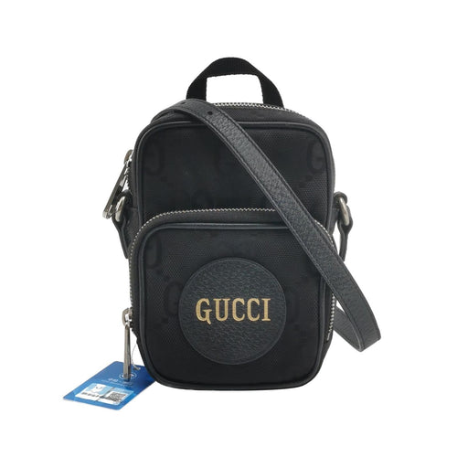 Gucci Off The Grid Leather Nylon Logo Crossbody Bag 250524781205420
