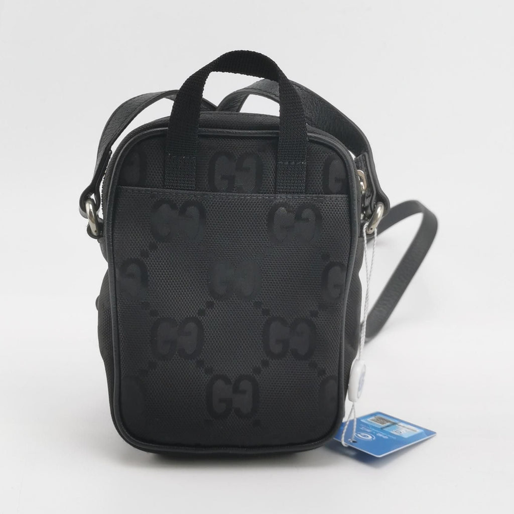 Gucci Off The Grid Leather Nylon Logo Crossbody Bag 250524781205420