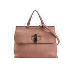 Gucci Daily Leather Bamboo Twist Lock Crossbody Bag 250104781010882