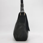 Gucci Leather Solid Pattern Flap Crossbody Bag 250106781014283