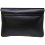 CELINE Clutch Bag Leather Black  68363