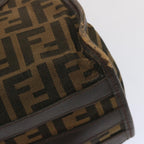 FENDI Zucca Canvas Hand Bag Black Brown68378