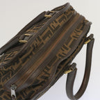 FENDI Zucca Canvas Hand Bag Black Brown68378
