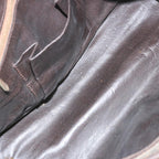 FENDI Zucca Canvas Hand Bag Black Brown68378