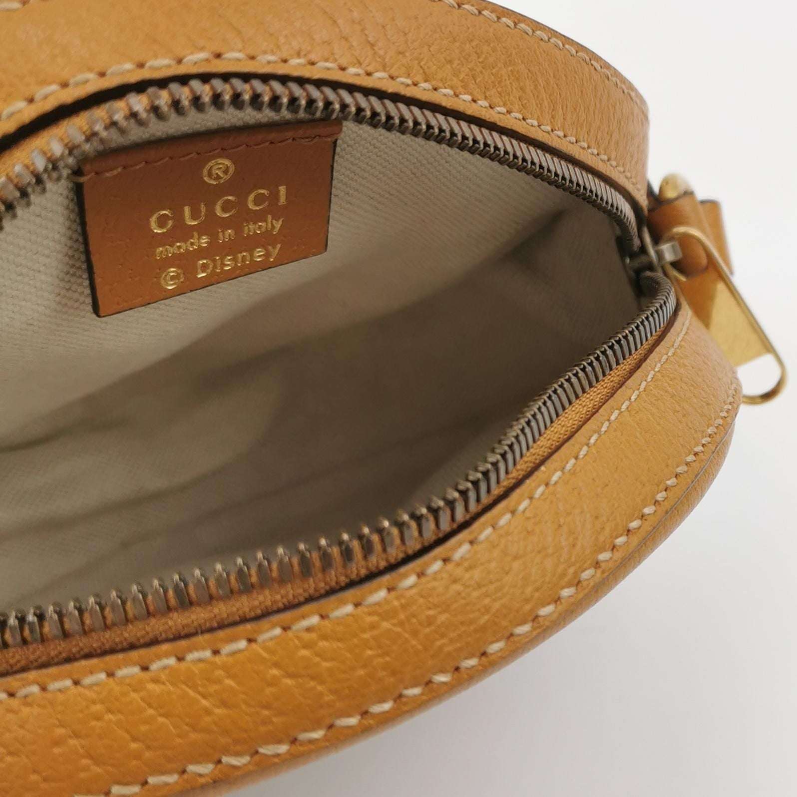 Gucci Disney Collaboration Leather Mickey Print Logo Crossbody Bag 250529781213531