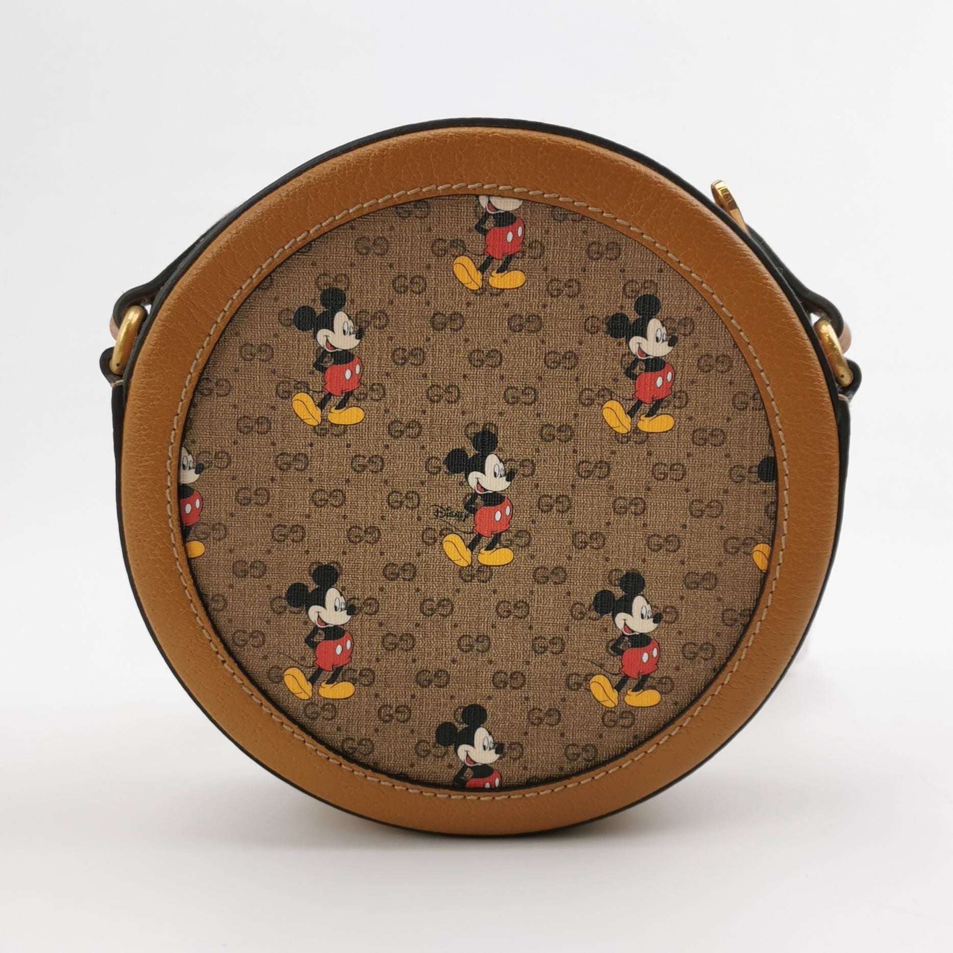 Gucci Disney Collaboration Leather Mickey Print Logo Crossbody Bag 250529781213531
