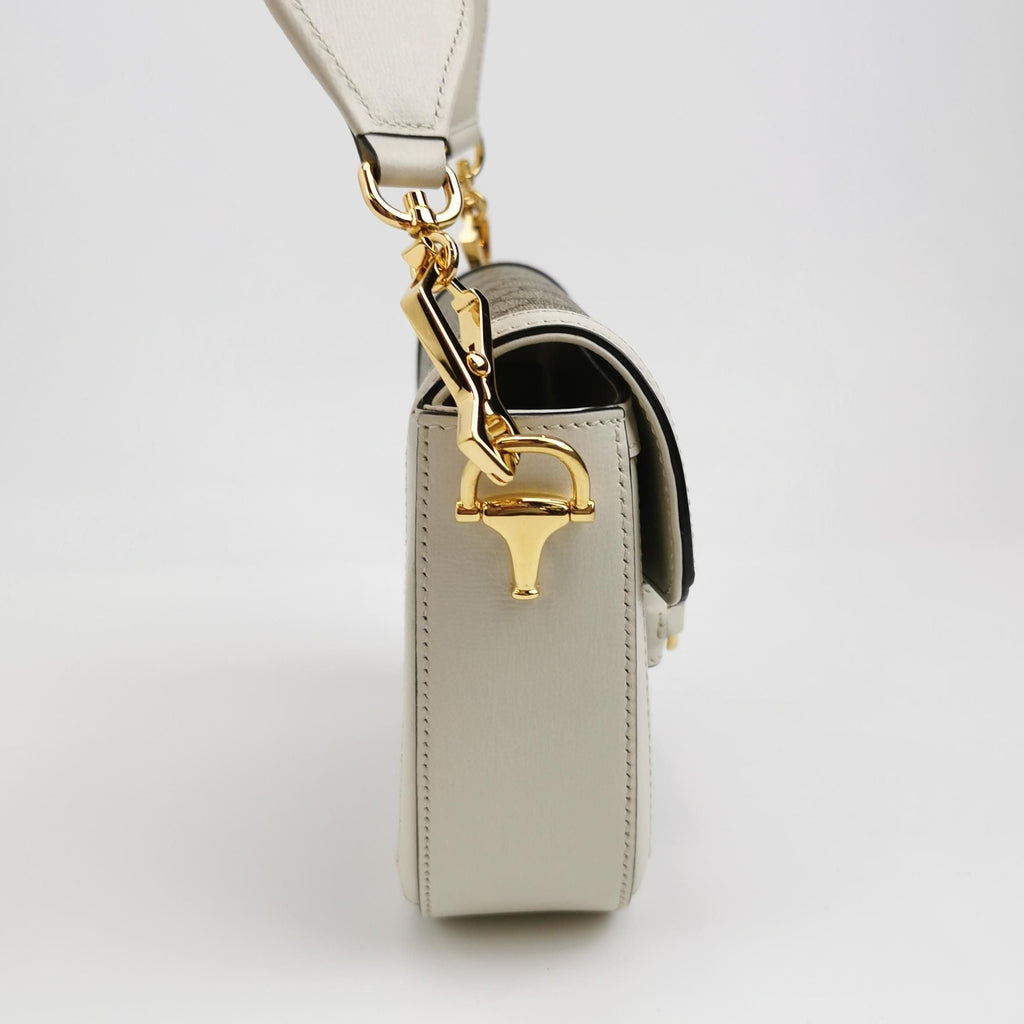 Gucci 1955 Mini GG Canvas Horsebit Flap Crossbody Bag 250508781183952