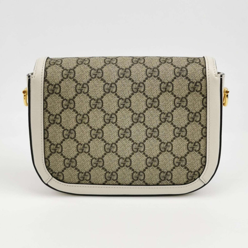 Gucci 1955 Mini GG Canvas Horsebit Flap Crossbody Bag 250508781183952