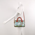 Gucci GG Blooms Leather Double G Monogram Geranium Floral Pattern Shoulder Bag 250430781173344