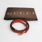 Gucci GG Blooms Leather Double G Monogram Geranium Floral Pattern Shoulder Bag 250430781173344