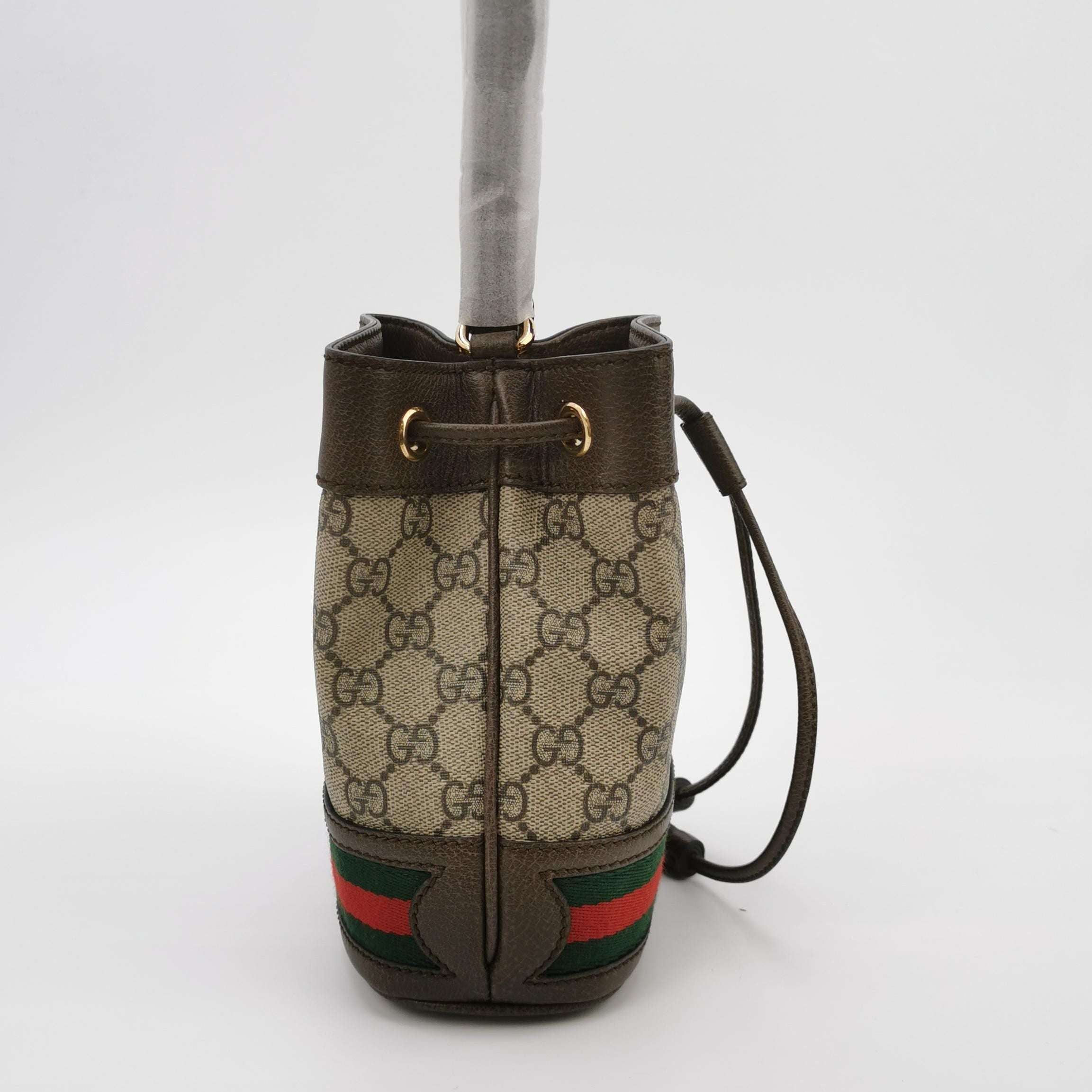 Gucci Ophidia Mini Leather Canvas GG Crossbody Bag 250529781213689