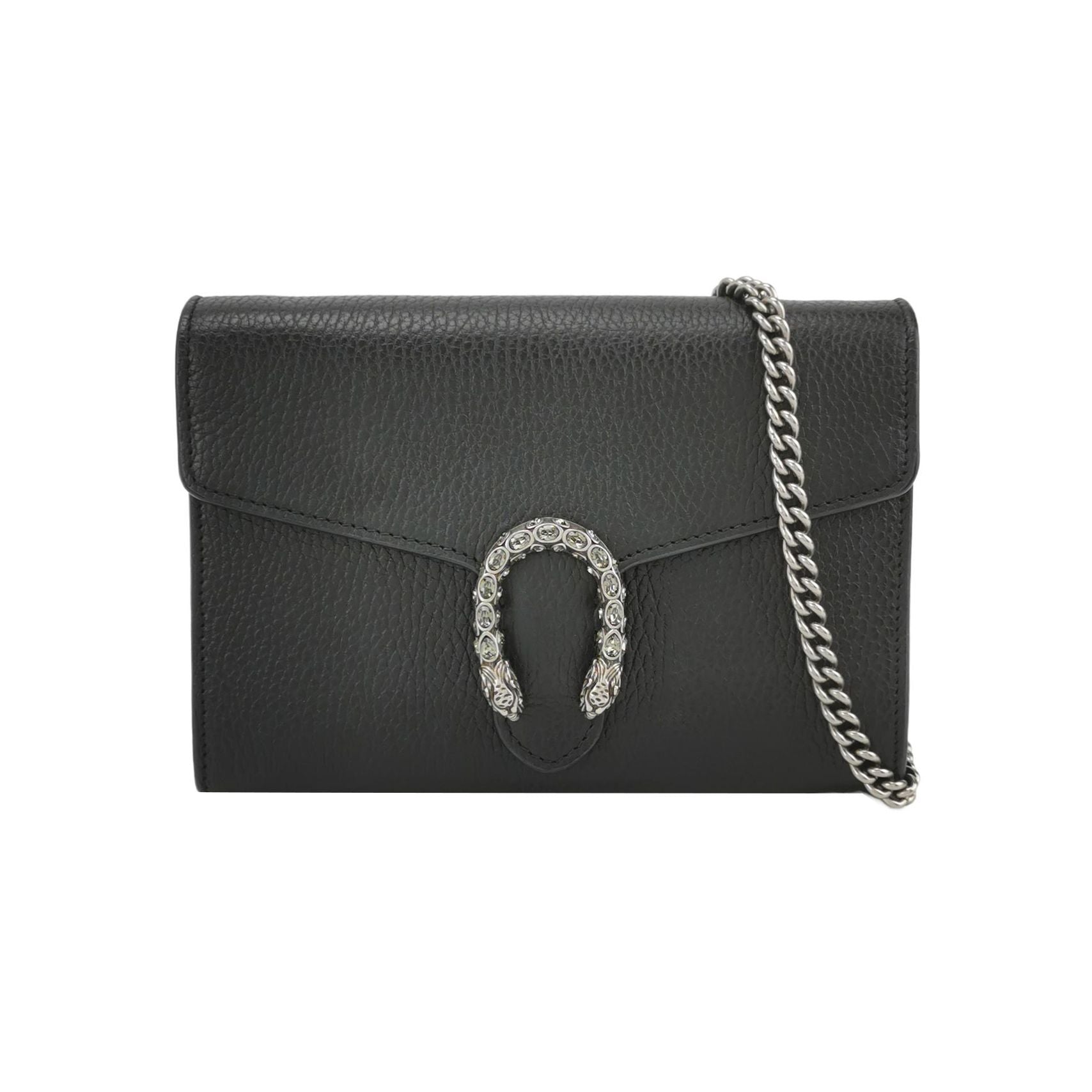 Gucci Dionysus Mini Bag in Solid Calfskin with Double Tiger Head Buckle 057852900424