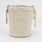 Gucci GG Marmont Mini Leather V-stitch Quilted Double G Bucket Bag Crossbody Bag 250525781207308