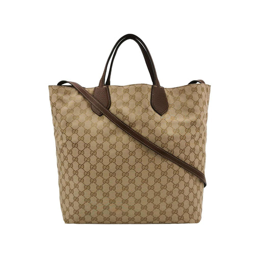 Gucci GG Canvas and Leather Crossbody Bag 250528781211987