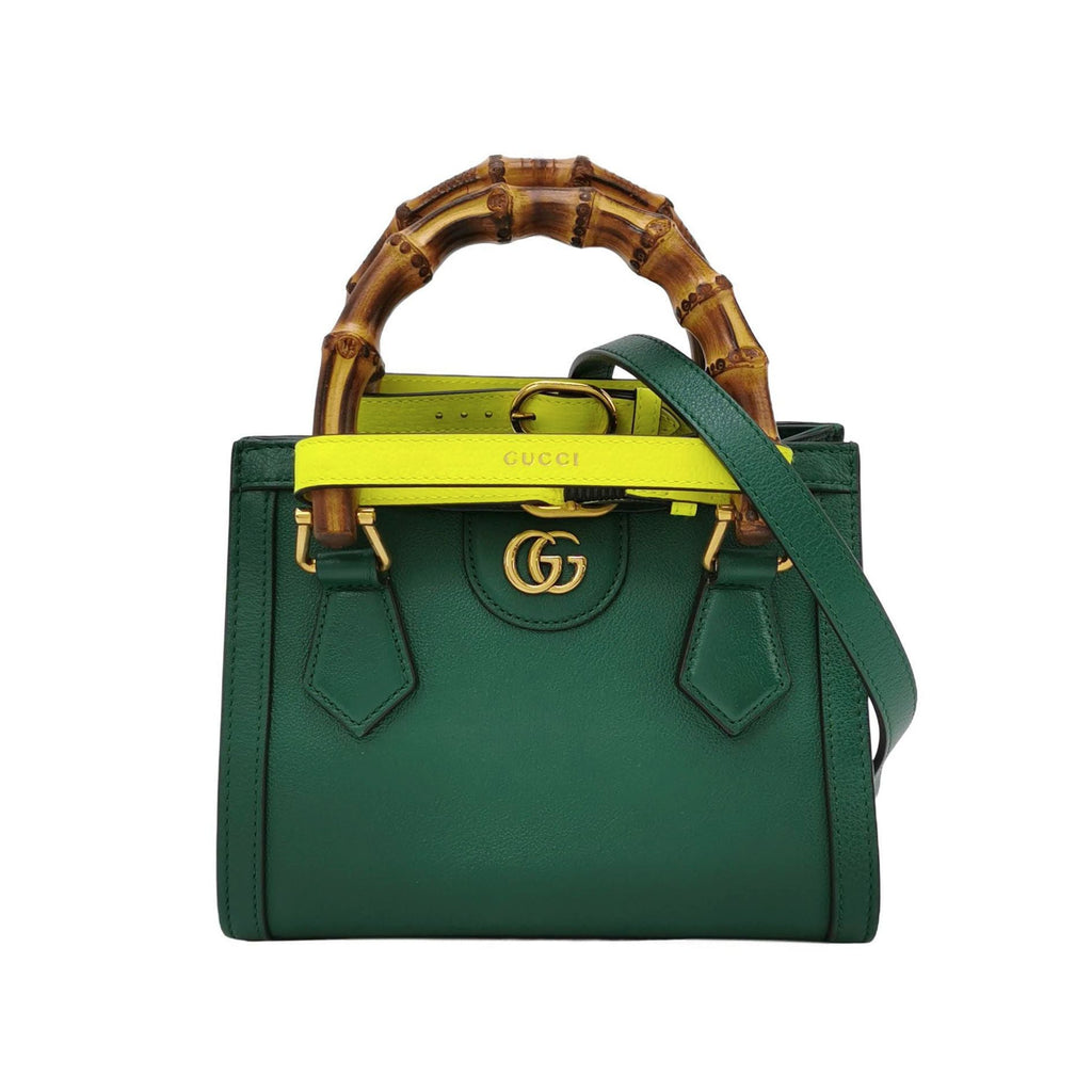 Gucci Diana Mini Leather Crossbody Bag with Bamboo Handle 250526781208603