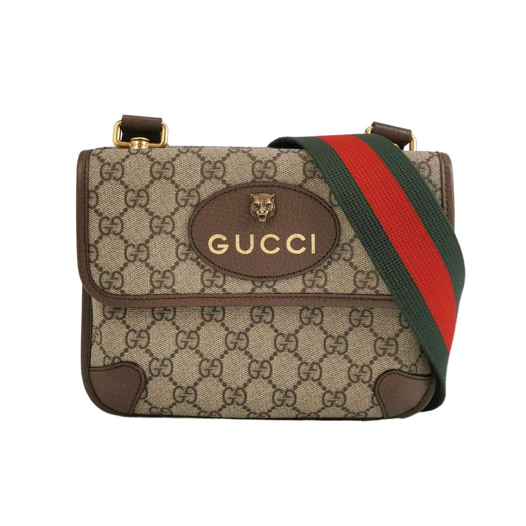 Gucci Neo Vintage Small GG Monogram Tiger Head Logo Crossbody Bag 250525781207522