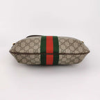 Gucci Ophidia Leather Canvas GG Crossbody Bag 057852300127