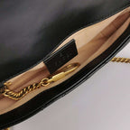 Gucci GG Marmont Mini Leather V-stitched GG Logo Flap Crossbody Bag 250522781203786