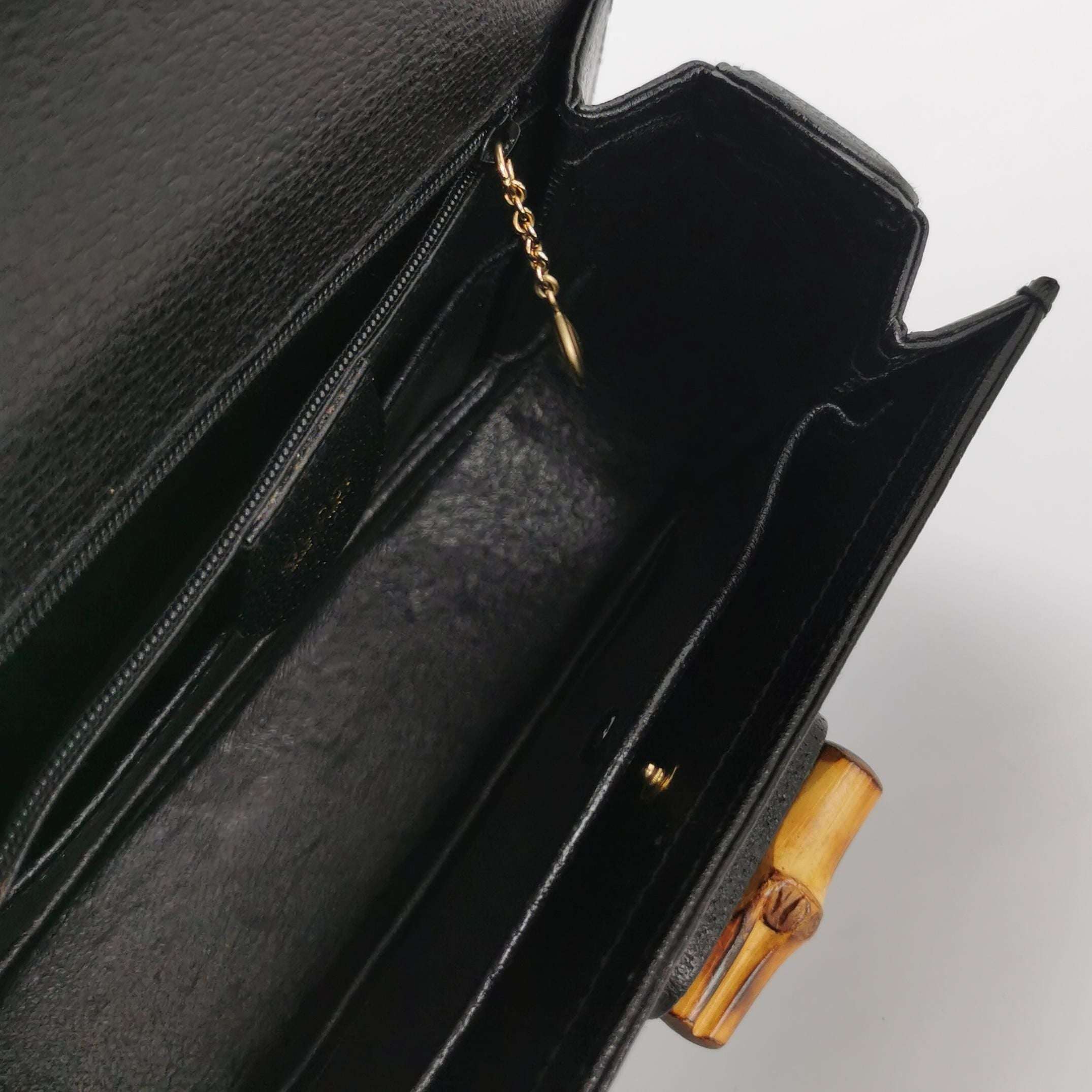 Gucci Classic Bamboo Small Leather Crossbody Bag with Bamboo Handle 250519781199338