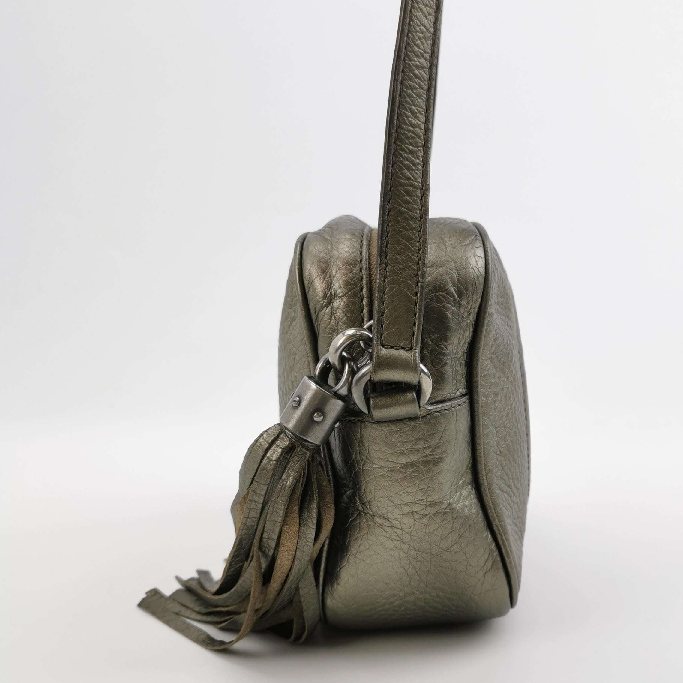 Gucci Soho Mini Leather Solid Pattern GG Crossbody Bag 250518781197730