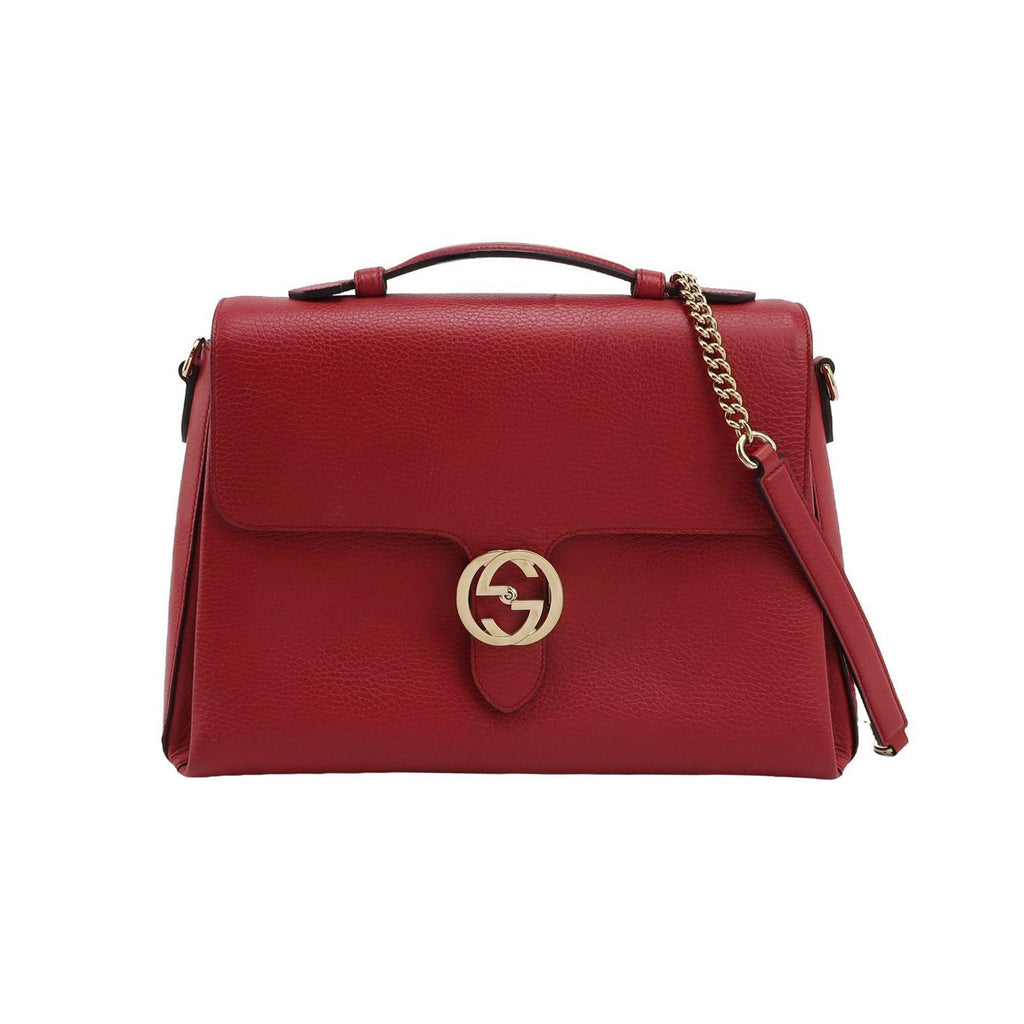 Gucci Interlocking G Large Leather Crossbody Bag 250515781194135